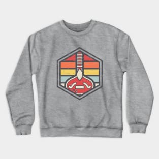 Retro Badge Sitar Light Crewneck Sweatshirt